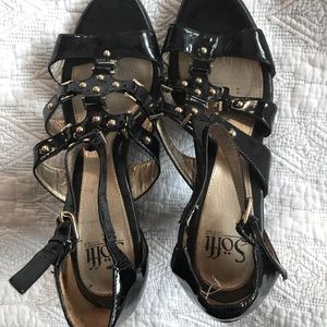 Black Patent Gladiator Style Sofft 9
